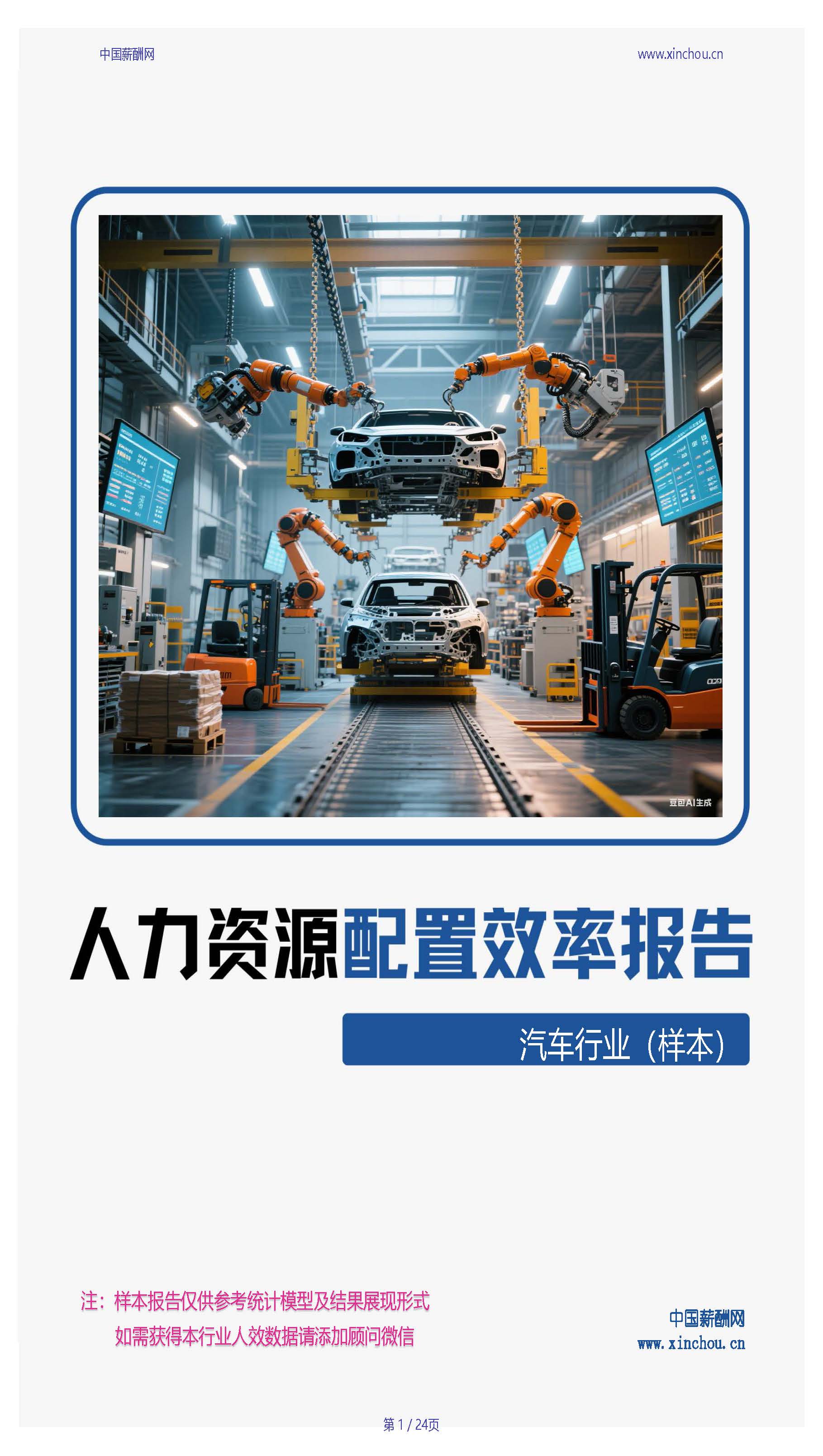 汽车及零部件行业人力资源配置效率分析报告
