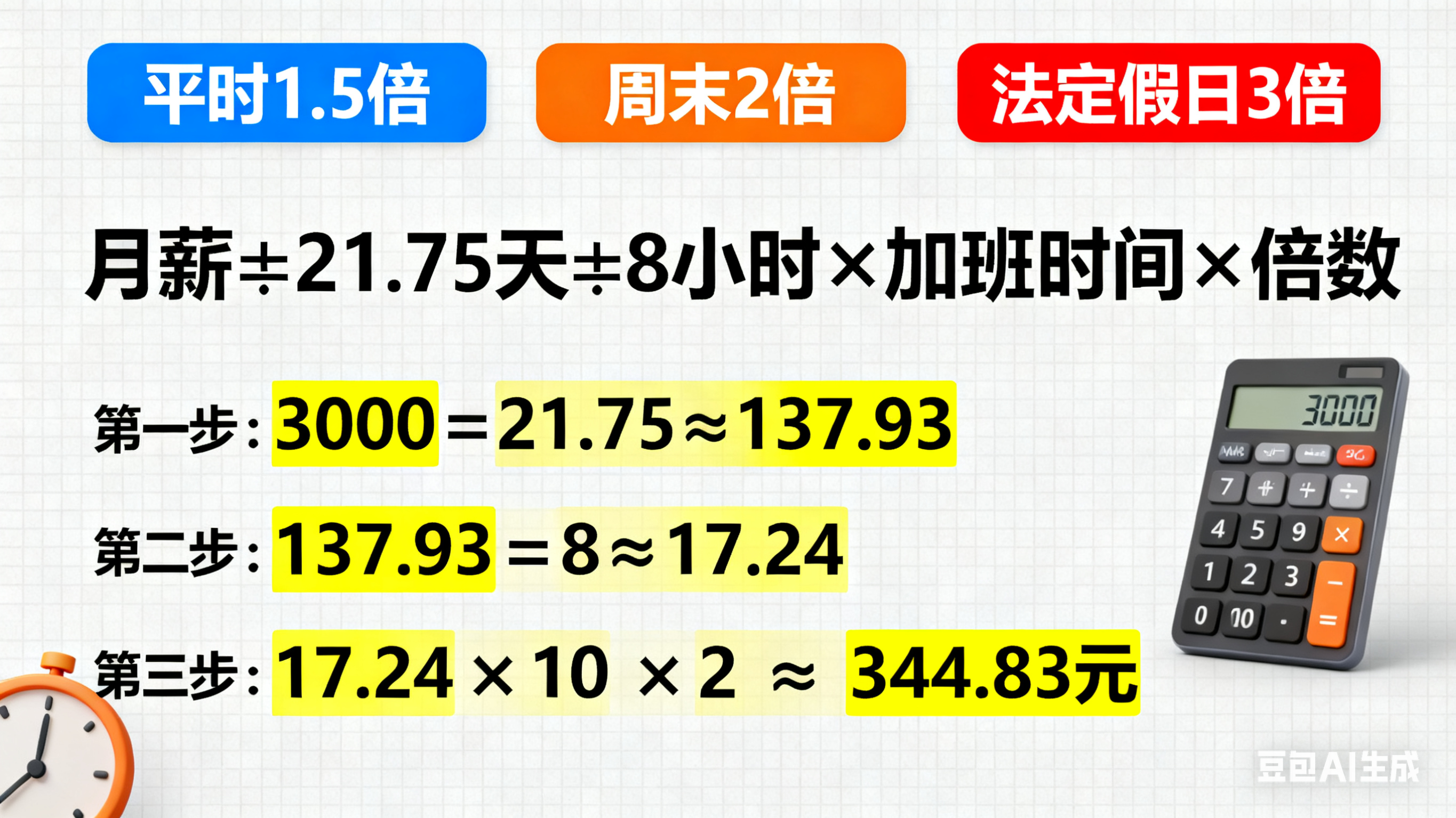 工资计算全指南:从出勤天数到加班费,精准算到每一分钱(图2) 生成工资计算图片 (6).png