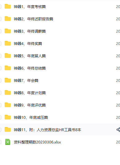 第1期资料合集—HRD必备六大强化提升工具(经典资料)(图9)