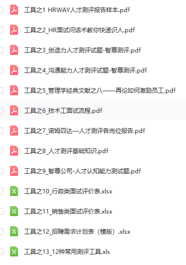 第46期资料—校招HR招聘必备工具资料合集(图7) 图片