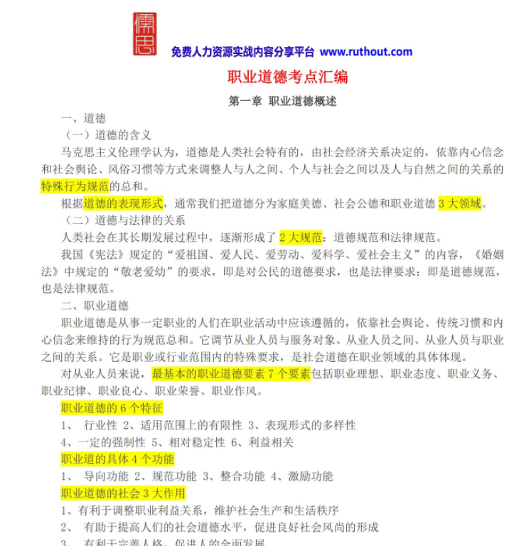 第75期资料—人力资源管理师考级考证必备资料(图1)