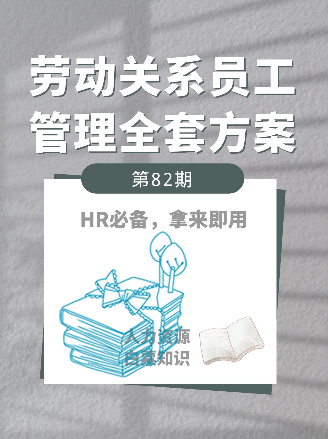 第82期资料—劳动关系员工管理全套方案，HR必备，拿来即用封面