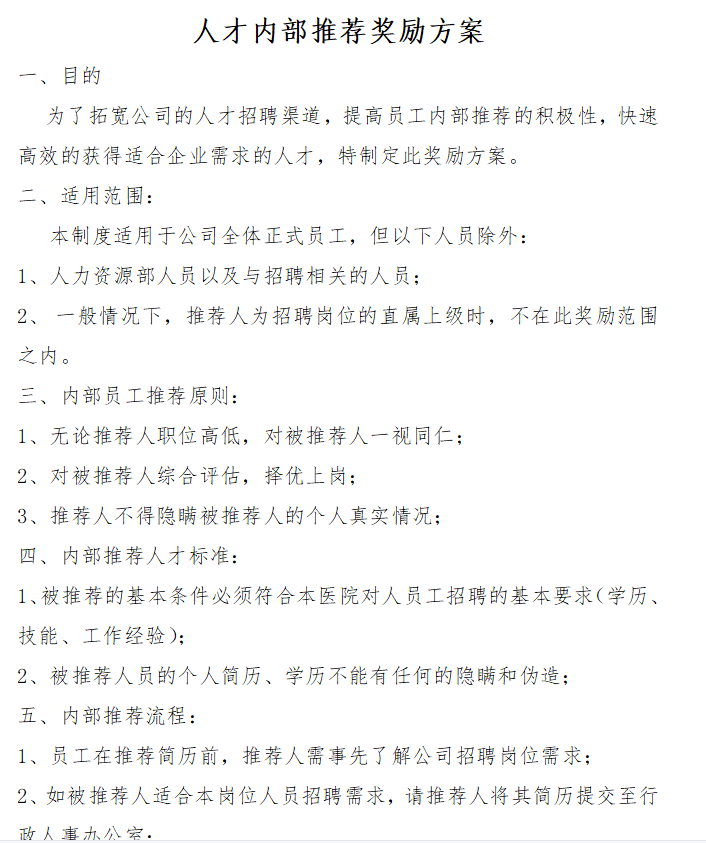 第193期资料—优秀员工内推机制设定方案(图5)