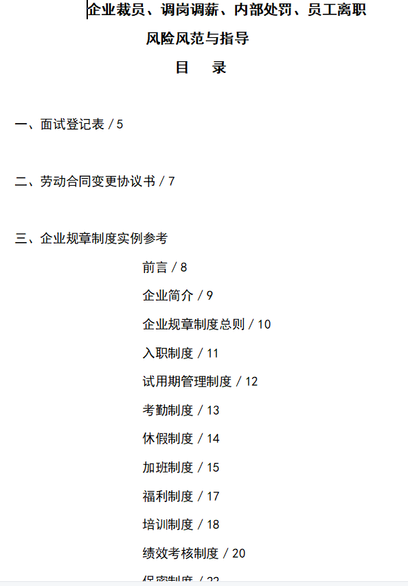第168期资料—调岗调薪操作资料包(图1)