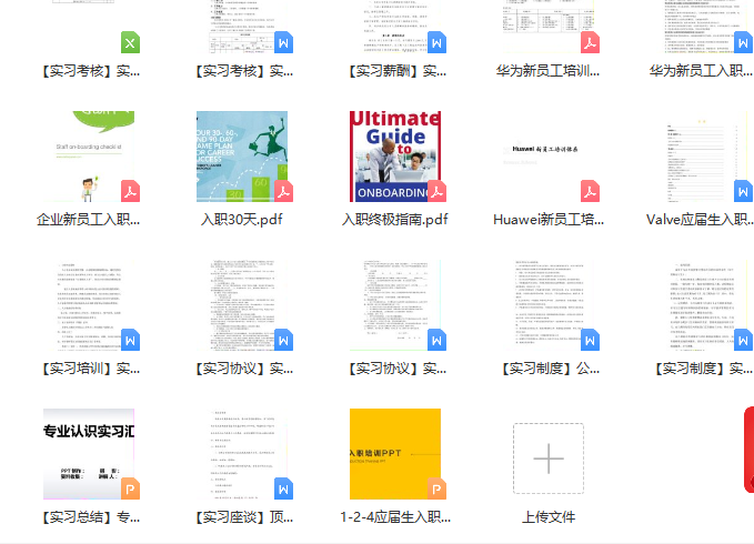 第175期资料—实习生培训方案及人事表格工具包(图6)