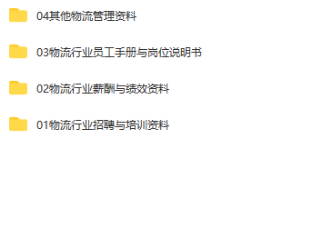 第172期资料—物流HR必备六大模块资料(图9)